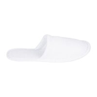 Mitre Essentials Pantoffeln Geschlossene Zehen - weiß - 10 Paar - Einheitsgröße