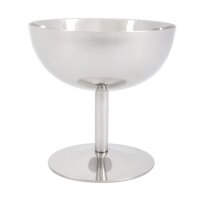 Olympia Eisbecher mit Stiel - 250 ml - Edelstahl - 6 Eisbecher