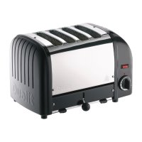 Dualit Toaster 40344 - schwarz - 4 Schlitze - Ausziehbare...
