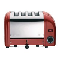 Dualit Toaster 40353 - rot - 4 Schlitze - Ausziehbare Krümelschale