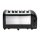 Dualit Toaster 60145 - schwarz - 6 Schlitze  - Ausziehbare Krümelschale