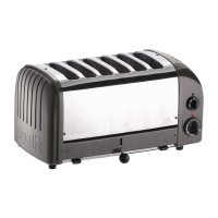 Dualit Toaster 60156 - grau - 6 Schlitze  - Ausziehbare...