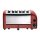 Dualit Toaster 60154 - rot - 6 Schlitze  - Ausziehbare Krümelschale
