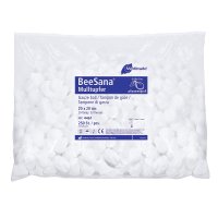 BeeSana Mulltupfer - 20-fädig - 100 % Baumwolle - unsteril - verschiedene Größen