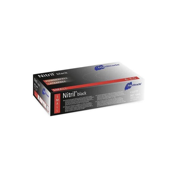 1000 Nitril black Nitrilhandschuhe - puderfrei - schwarz - latexfrei - Gr. M