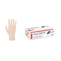 Vinyl 2000 PF - puderfrei - transparent  - 1000 Einmalhandschuhe - Gr. S