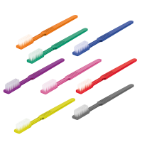 1000 Einmalzahnbürsten - mit Zahnpasta - Kunststoff - verschiedene Farben