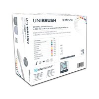 1000 Einmalzahnbürsten - mit Zahnpasta - Kunststoff - verschiedene Farben