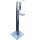 Hygiene Stand Tower - Edelstahl - Säule + Aluspender 500ml mit Alufront und Abtropfschale