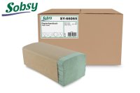 4000 Papierhandtücher SOBSY - 1-lagig - grün -...