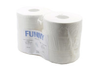 6 Rollen Jumbo Toilettenpapier FUNNY - 2- lagig -...
