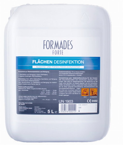 FORMADES Forte - aldehydfreie Flächendesinfektion - MRSA wirksam - versch. Größen