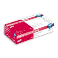 1000 Unigloves Red Pearl Nitrilhandschuhe - unsteril - puderfrei - latexfrei - Gr. L - Einmalhandschuhe