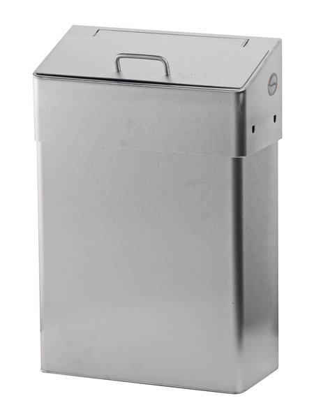 SanTRAL Hygiene-Abfallbehälter - 10 Liter - Edelstahl - geschlossen