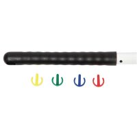 Jantex Clipex Stiel mit Farbclips 137cm + Moppkopf oder Besenkopf 30 cm
