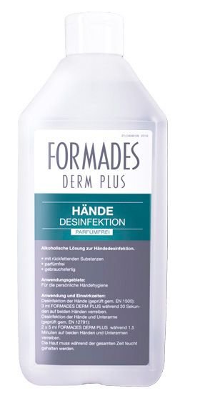 FORMADES Händedesinfektion Derm Plus - 12 x 1000 ml - Spenderflaschen