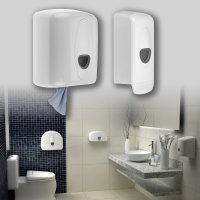 PlastiQLine 2020 - Toilettenpapierspender - 2Rollen Spender - weiß - standard