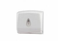 2 PlastiQline Papierhandtuchspender MINI - Kunststoff - weiß - Handtuchspender