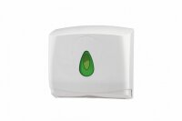 2 PlastiQline Papierhandtuchspender MINI - Kunststoff - weiß - Handtuchspender