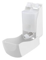 2 PlastiQline Seifenspender - 900 ml - Kunststoff - weiß - Wandspender