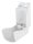 2 PlastiQline Seifenspender - 900 ml - Kunststoff - weiß - Wandspender