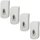 4 PlastiQline Seifenspender - 900 ml - Kunststoff - weiß - Wandspender