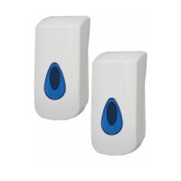 2 PlastiQline Seifenspender - 400 ml - Kunststoff -...