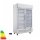 Polar G-Serie Zweitürige Displaykühlung mit Leuchtkasten (EEFK:B) Schwingtüren | weiß | 950L