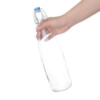 Olympia Glasflaschen mit Bügelverschluss - 1L - 6 Stück - Spülmaschinenfest