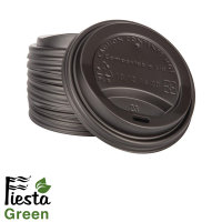 1000 Fiesta Green kompostierbare Heißgetränkebecher-Deckel | 34cl