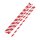 1000 Fiesta Green kompostierbare flexible Papiertrinkhalme - rot geringelt