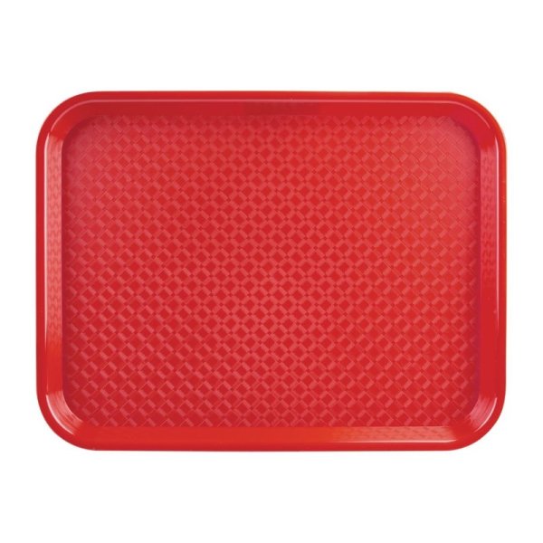 Olympia Kristallon Fast-Food-Tablett | Polypropylen | rot | versch. Größen