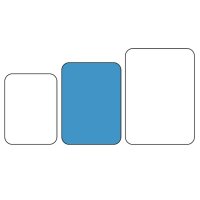 Cambro Capri laminiertes Serviertablett - 32,5 x 26,5 cm...