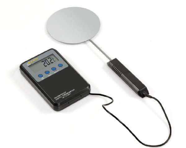 Temperatur-Kalibrierset bestehend aus Messfühler mit Auswertegerät