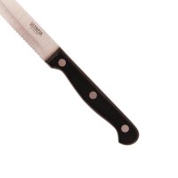12 Olympia Steakmesser mit runder Spitze | schwarz | 21,5cm