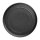 6 Olympia Cavolo flache, runde Teller | schwarz | 18cm | Porzellan
