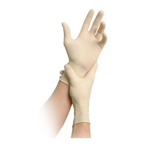 Einmalhandschuhe MaiMed grip PF | 1000 Latexhandschuhe | beige | Gr. XS - XL