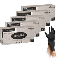 Einweghandschuhe MaiMed Nitril Black - 1000 Nitrilhandschuhe - schwarz - Gr. S - XL