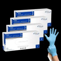 Einweghandschuhe MaiMed Nitril Blue - 1000 Nitrilhandschuhe - blau - Gr. S - XL