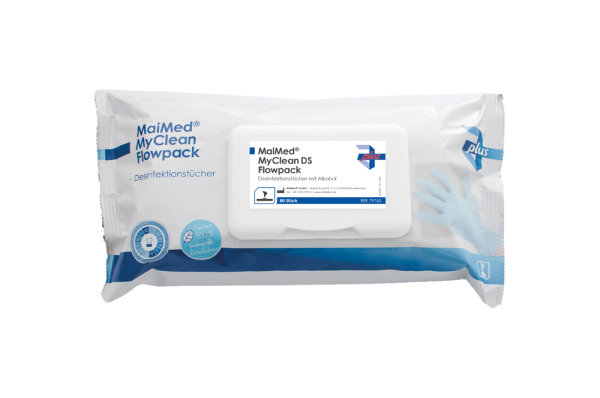 MaiMed MyClean DS Flowpack - 12 x 80 Desinfektionstücher