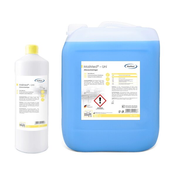 MaiMed Uni - Allzweckreiniger - 12 x 1 L oder 1 x 10 L - Reiniger