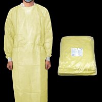 MaiMed Protect - Coat ViruGuard - 100 Schutzkittel - gelb - Vlies - 140 x 140 cm