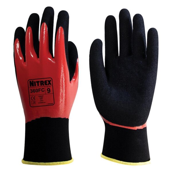 Arbeitshandschuhe - 10 Paar Nitrex 360 FC - Gr. S - XXL - Industriehandschuhe