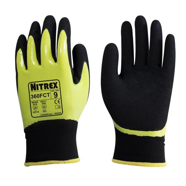 Arbeitshandschuhe - 10 Paar Nitrex 360FCT - Gr. S - XXXL - Industriehandschuhe