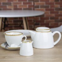 6 Olympia Kiln Cappuccinotassen Kreideweiß - 34cl - Porzellan - Tassen