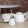 6 Olympia Kiln Cappuccinotassen Kreideweiß - 34cl - Porzellan - Tassen