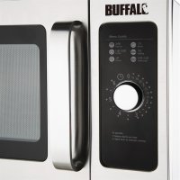 Buffalo Professional Mikrowelle | 25L | 1000W | Manuelle Steuerung | Edelstahl