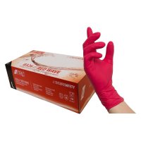1000 Nitras RED WAVE Nitrilhandschuhe | Gr. XS - XL | rot...