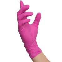 1000 Nitras CANDY WAVE Nitrilhandschuhe - Gr. M - pink - Einweghandschuhe