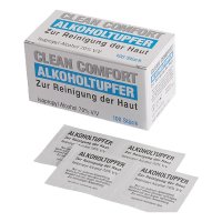 2000 Alkoholtupfer | antiseptisch | fusselfrei | 6,5 x 3 cm